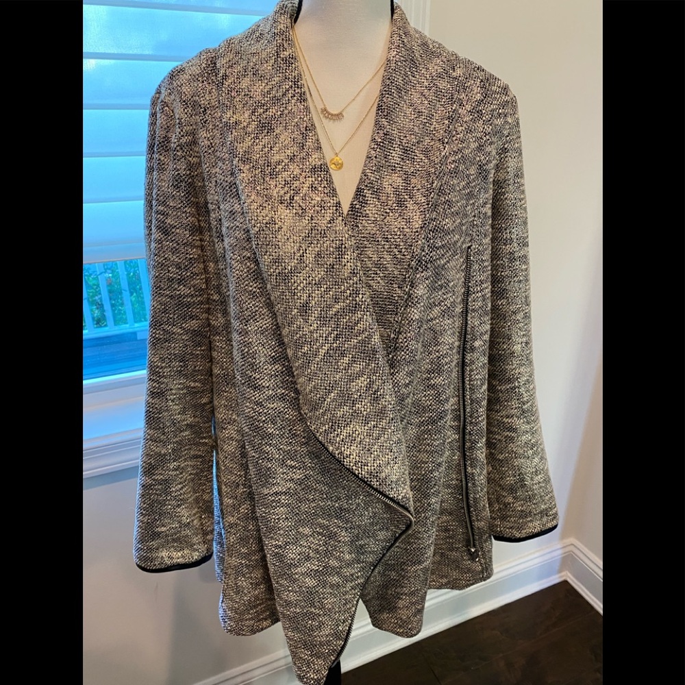 Stella & Dot Rebel Metallic Moto Jacket